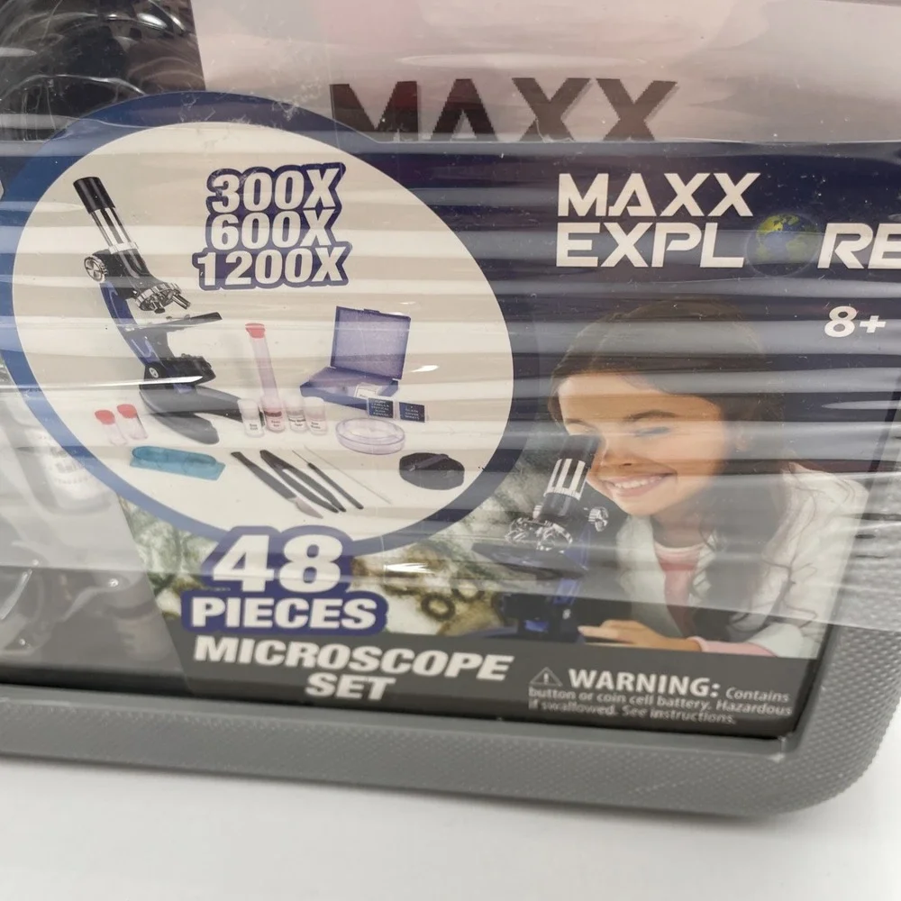 Max Explore 48 Piece Microscope Set BRAND NEW!! Sealed In Original‎ Packaging